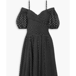 NWT Zimmerman Black and White Polka Dot Off Shoulder Dress Zimmerman SZ 2/US 6-8